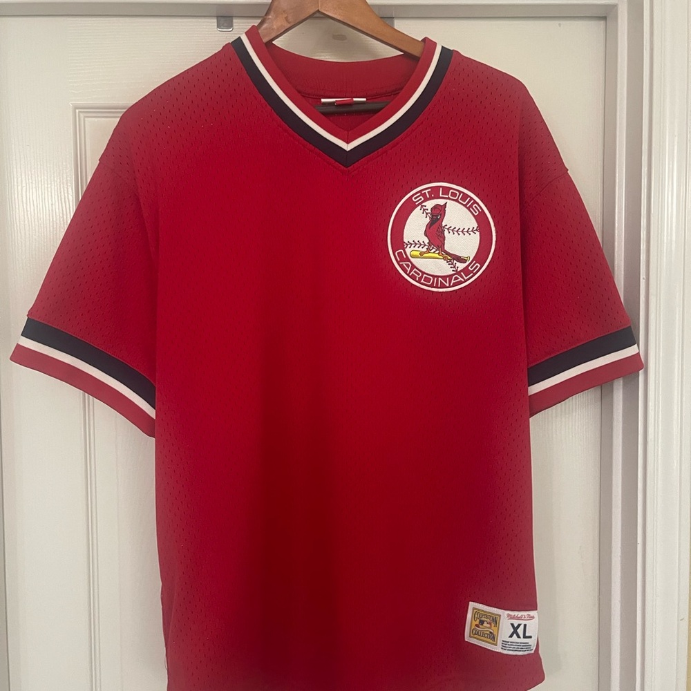 Mitchell & Ness Red St. Louis Cardinals Jersey